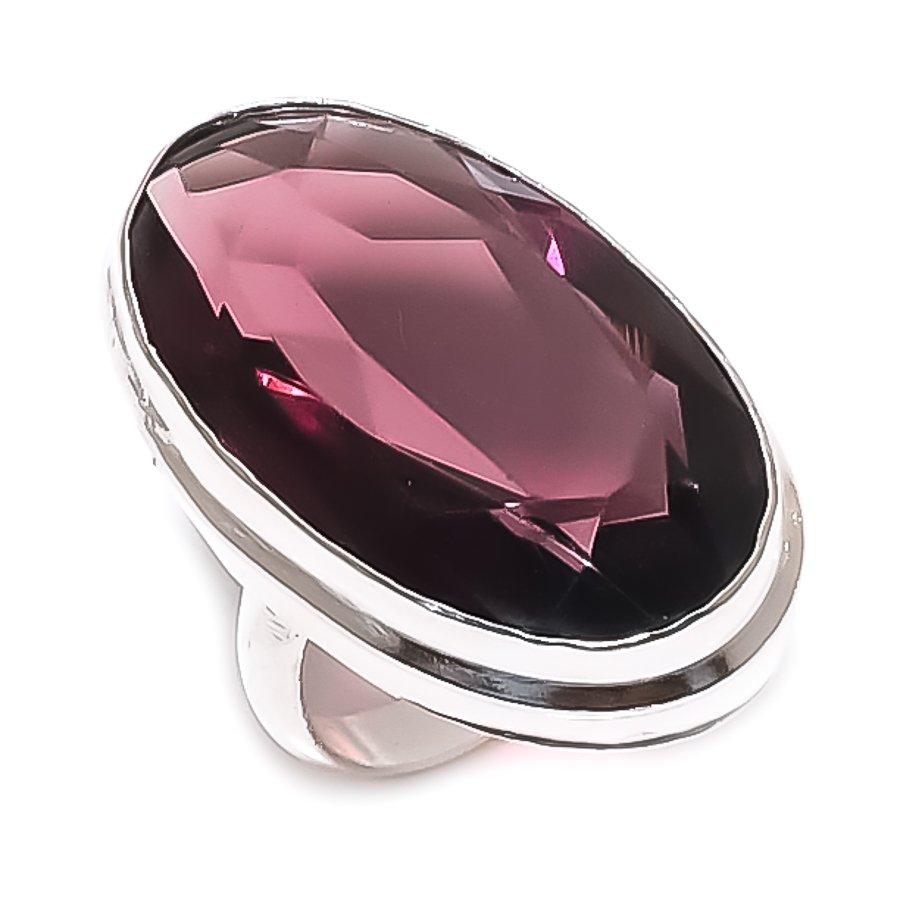 

Аметист Драгоценный камень Ручная работа 925 Стерлинговое серебро Ювелирное кольцо Размер 4 u1r18