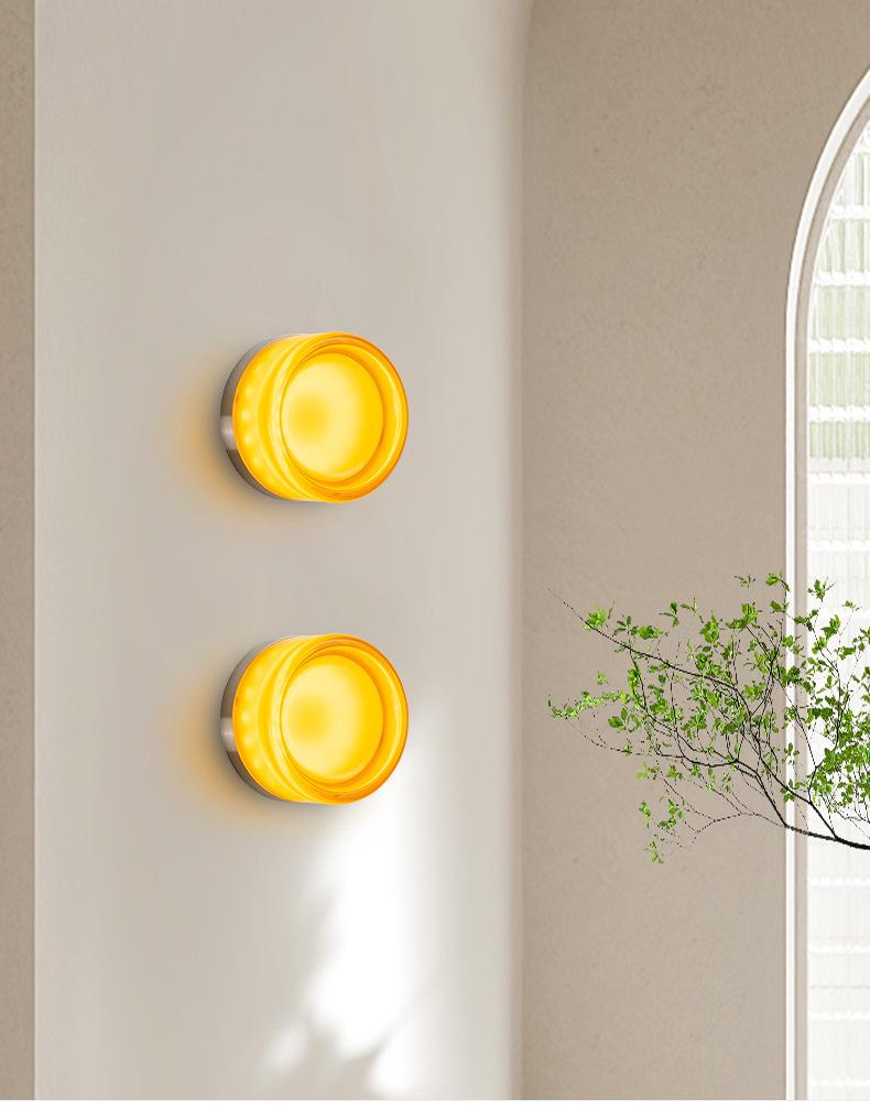 Modern Minimalist LED Crystal Wall Light for Bedroom & Hallway