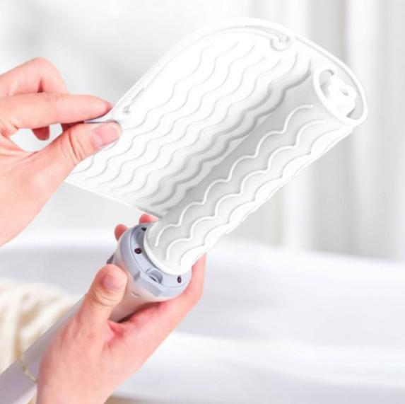 

Silicone Heat Resistant Mat For Hair Styling Tools, Pad For Curling lrons And Straighteners, Portable Styling Heat Mat белый