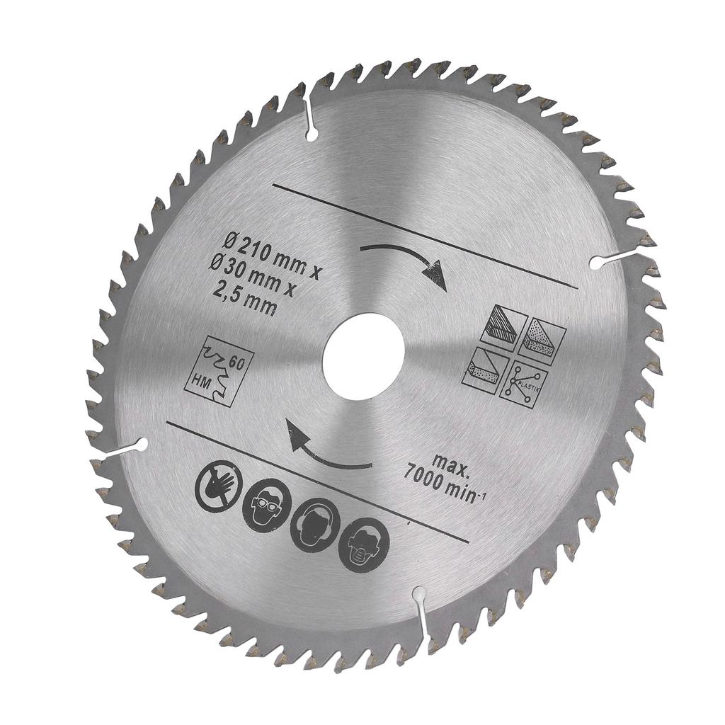 Circular Saw Blade Carbide for Woodworking Miter Table Saws Wood Plastic Cutting 8?14in 210X60TX30