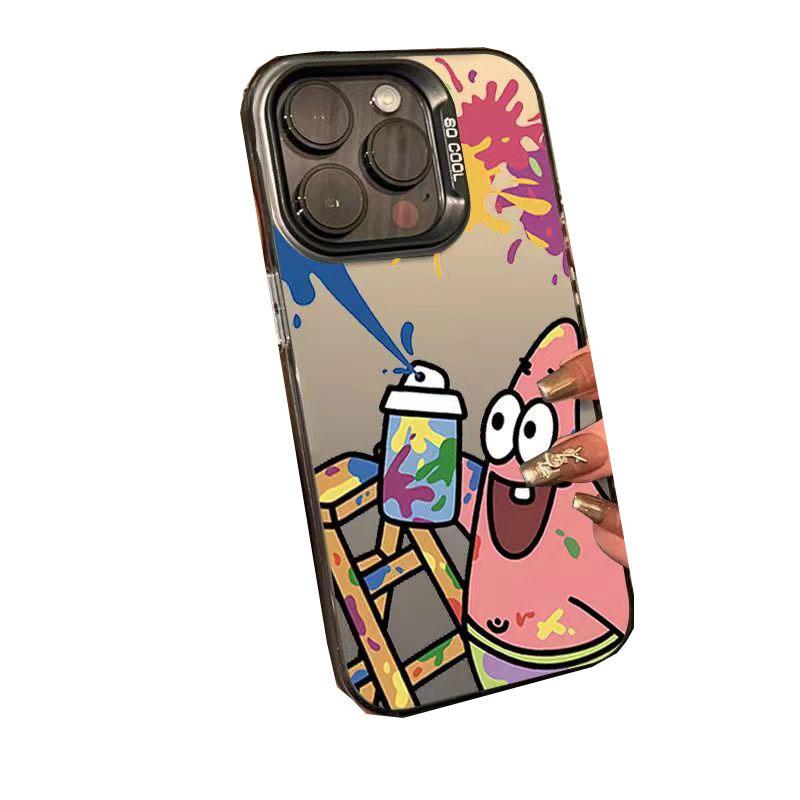 Suitable for Apple 16promax Mobile Phone Case Premium Sense 15/14/13 All-inclusive Huawei Graffiti Patrick Star Tide Brand