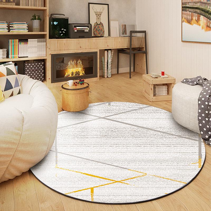 Wohnzimmer Runder Teppich Geometrisch Abstrakt Couchtisch Sofa Teppich Zuhause Schlafzimmer Bettvorleger