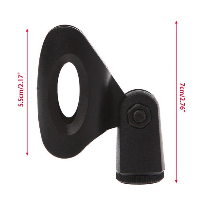 Mic Microphone Stand Accessory Flexible Plastic Clamp Clip Holder Mount