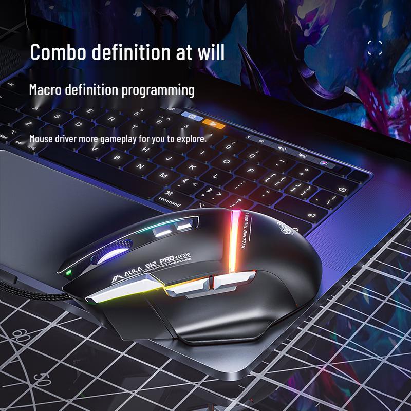 AULA S12pro Wired Gaming Mouse