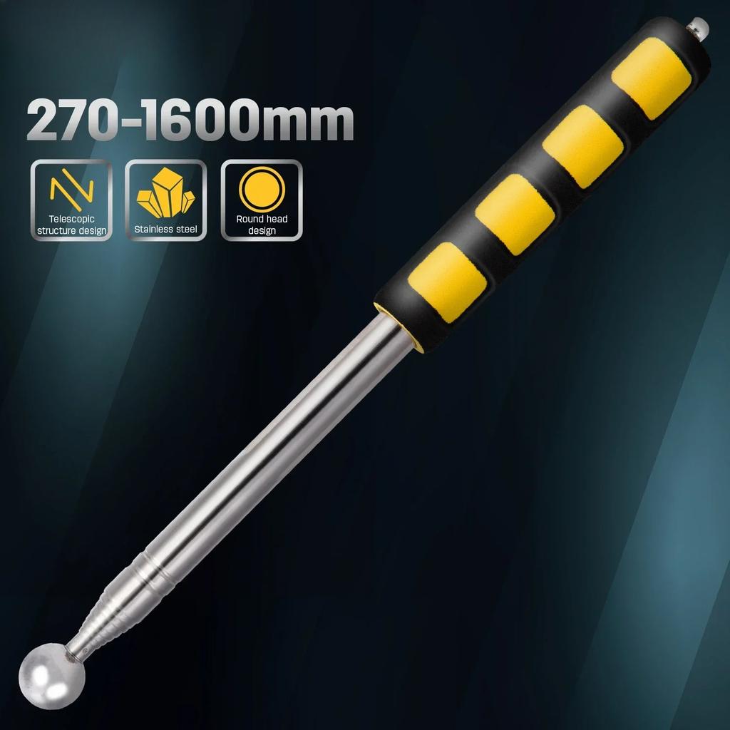 1 Stück 98/115/160CM Multifunktions Teleskop Selbstverteidigungshämmer Leerer Trommelhammer Raum Teststab Inspektionsraum Werkzeuge Metel Test