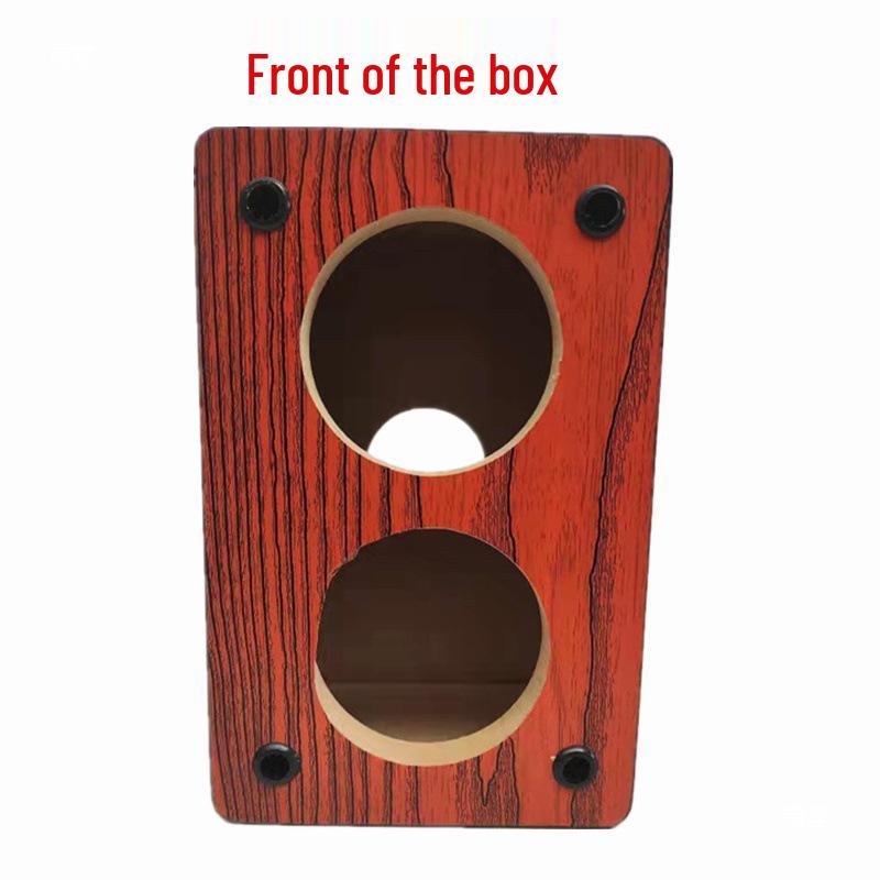 Dual 3" Subwoofer Passive Speaker Cabinet for DIY Car Amplifier