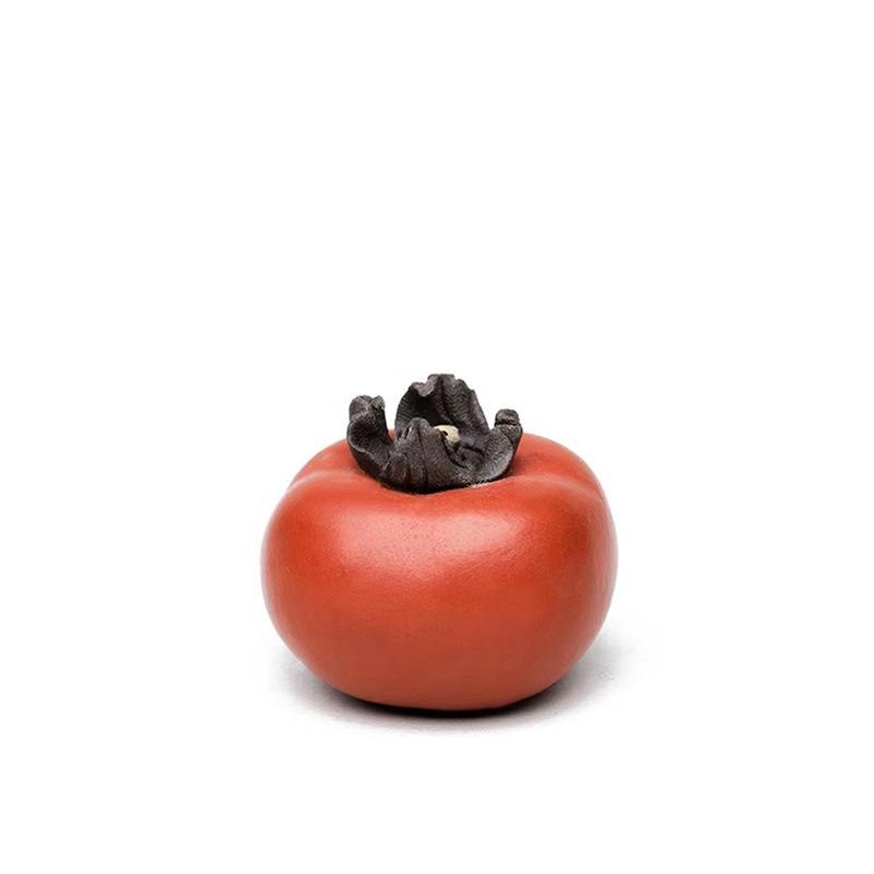 Исинская фиолетовая глина Чайный питомец Хурма Всё идет гладко Ручная работа Сырая глина Фиолетовая глина Чайные аксессуары