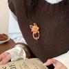 Kangaroo Wooden Brooch Puppy Kitty Scarf Buckle Exquisite Animal Sweater Pin  Girl