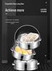 Commercial Three-Hole Steamer for Xiaolongbao, Dumplings, Buns, and Breakfast Shop Use
