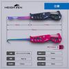 HEIGHTEN Squid Killer Fishing Knife, Egi Fishing, Stainless Steel Hand Gaff, Jig Sharpener, Foldable (Turk Blue) (HT9102)