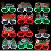 Unisex Unique New Year Christmas Party Glowing Eyeglasses for Adult Teens