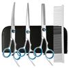 Professional Dog Grooming Trim Down Curved Stainless Steel Dog Haircut Trim Tools Round Tips Safety Pet Precision Trimming