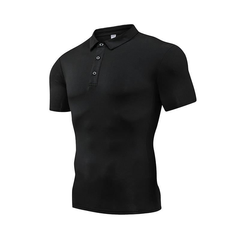 Quick-Drying Sports T-Shirt: Short Sleeve, Casual Polo, Custom Printed for Fitness and Corporate Culture.