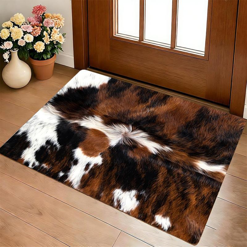 Cowhide Rug Living Room Nonslip Area Rug Soft Carpet For Bedroom Game Playroom Sofa Office Home Decor Doormat Christmas Gift C9261240