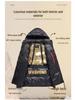 Black Gold Hooded Men's Goose Down Jacket - Thickened, Warm, Cold-Proof Winter Coat