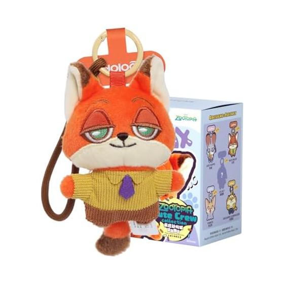 52TOYS BLINDBOX Зверополис Милая Команда Серия Друзья Зверополиса Плюшевая Фигурка-Сюрприз Гатча Гатча Коллекционная Игрушка Раскрашенная Идеально для Коллекционеров,
