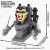 MOOXI Set di Figure Skibidi Toilet Man TvMan Cameraman Speakerman Blocchi da Costruzione Modello MOC Mattoncini Giocattoli per Adulti Bambini Regalo di Compleanno