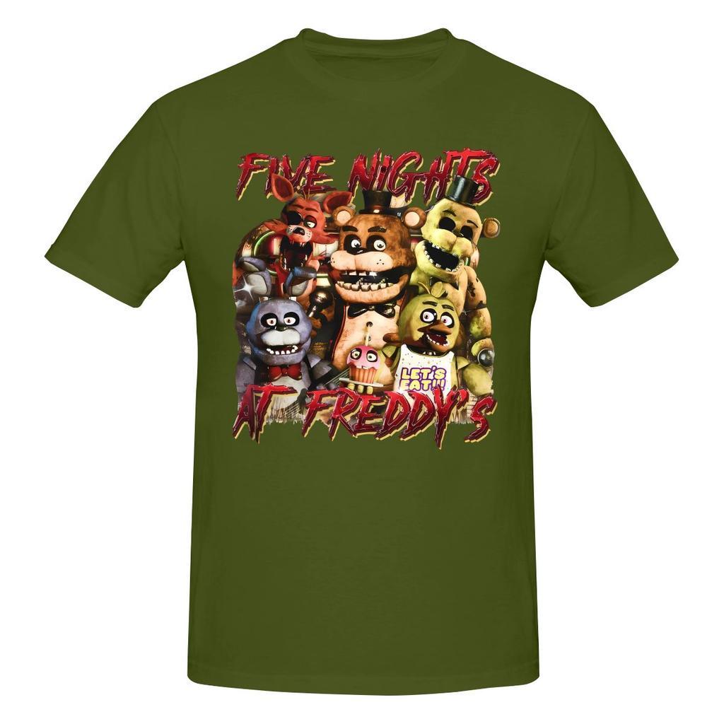Funny Five At Night Freddys Fnaf Unisexs Printed Tshirt Unisex T Shirtbig Size