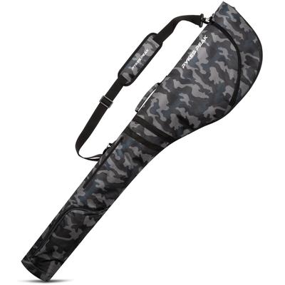 PYKES PEAK Golf Club Case (GCC-101) - Holds 10 Clubs, Folds Compactly, Fits 47-inch Clubs, 3 Pockets, Camouflage Gray