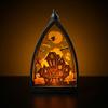 Halloween Decorations Pumpkin Ghost House Skull LED Candles Set 6 Pack Handheld Outdoor Props