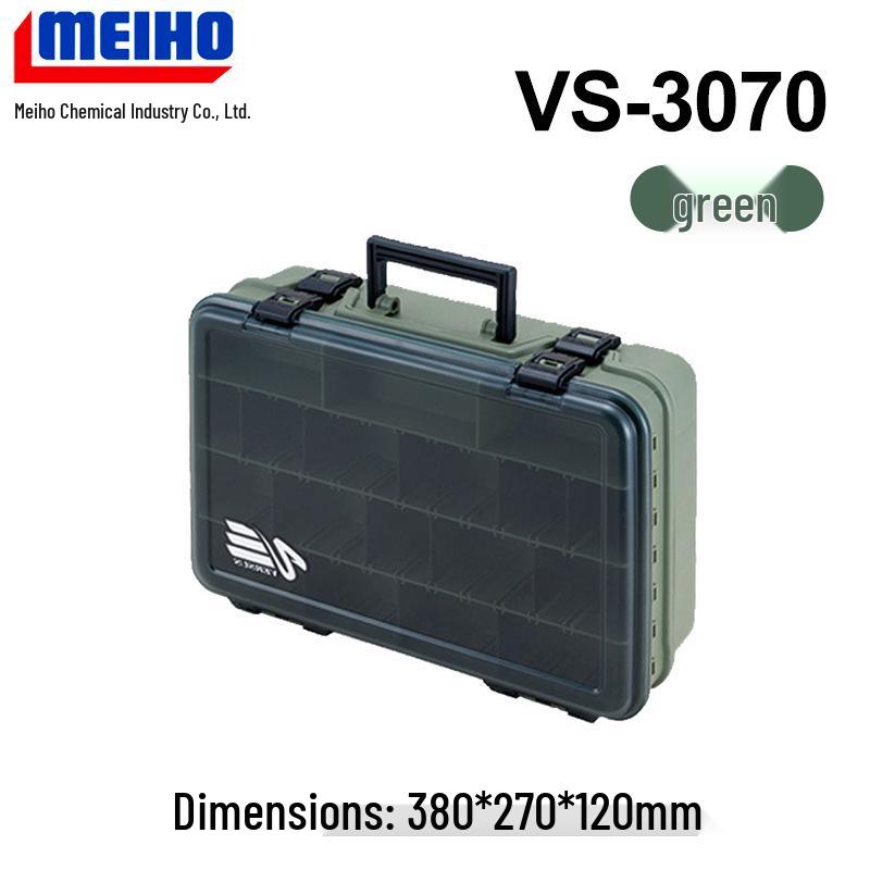 MEIHO Mingbang VS-3070 Двухъярусный ящик для приманок: Многофункциональный ручной ящик для хранения приманок и рыболовных снастей
