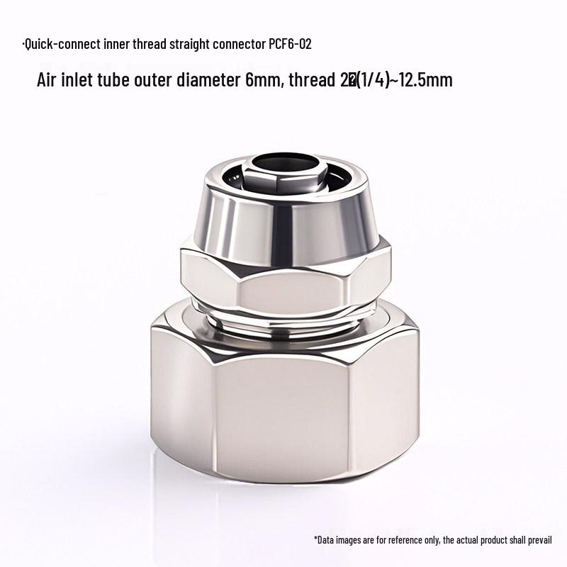 Kexida Pneumatic Connector PCF: 1 to 4-way Quick Connect, Female Thread, Sizes 4, 6, 8, 10, 12