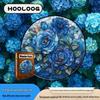 HOOLOOG Irregular Rose Flower Wooden Puzzle & Artful Money Box