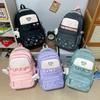 Schoolbag cute cartoon graffiti for girls, backpack for grades 1-1 in primary and secondary school, Japanese new minimalist INS style small backpack