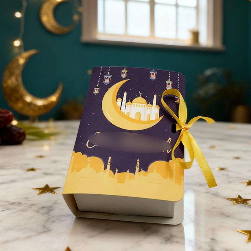 12PCS Ramadan Gifts Bags Eid Mubarak Candy Bags Islamic Muslim Gifts Packaging Supplies Ramadan Decorations 2026+