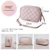 Crossmarberry Women's Quilted Shoulder Bag, Stylish, Crossbody, Beaded, Black, Small, Cute, Mass-Produced, Harajuku, Lolita Style, Dark and Cute, R77