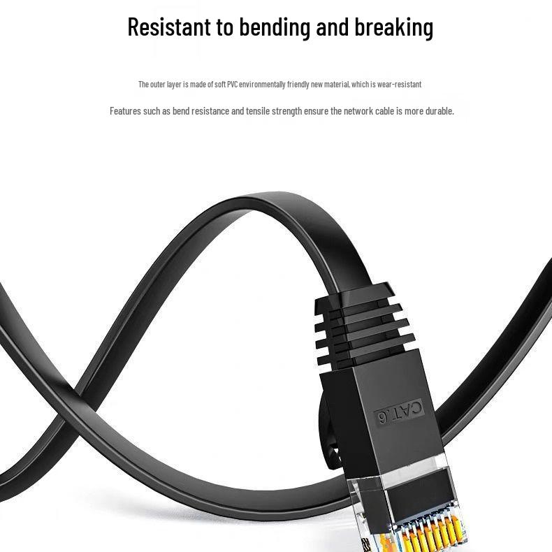 Ultra-thin Category 6 Gigabit Invisible Network Cable for Easy Home Routing