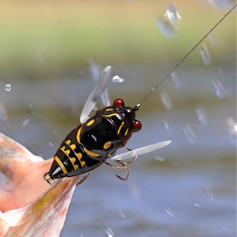 4cm/5.5g Cicada Fly Fishing Lures Artificial Fishing Bass Bait 3D Holographic Eyes Fishing Hard Lures Cicada Bait For Fishing