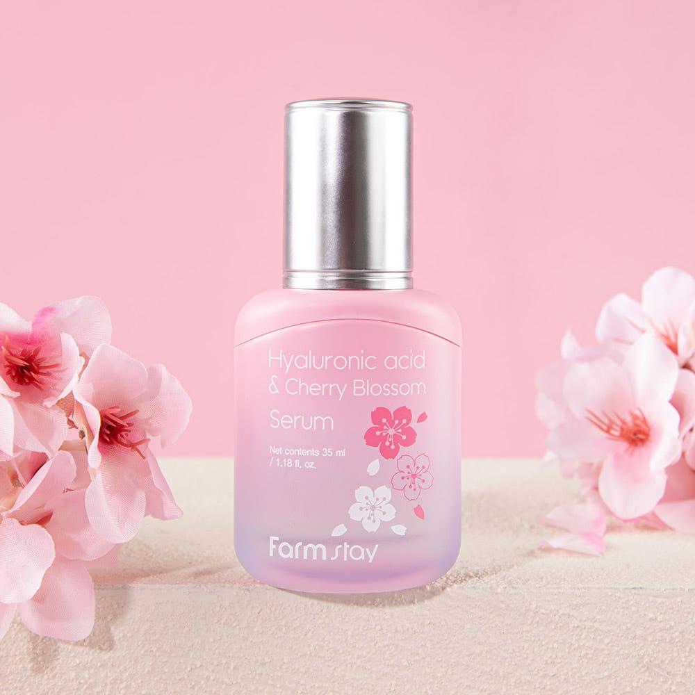 Farmstay Hyaluronic Acid & Cherry Blossom Serum Hydrating Brightening 35ml