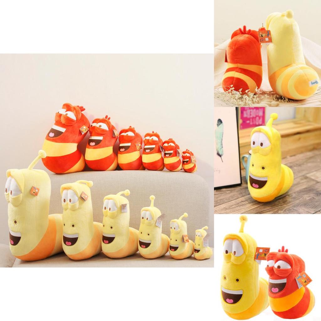 Adorable Korean Anime Fun Insect Slug Creative Larva Soft Plush Toys For Collectors