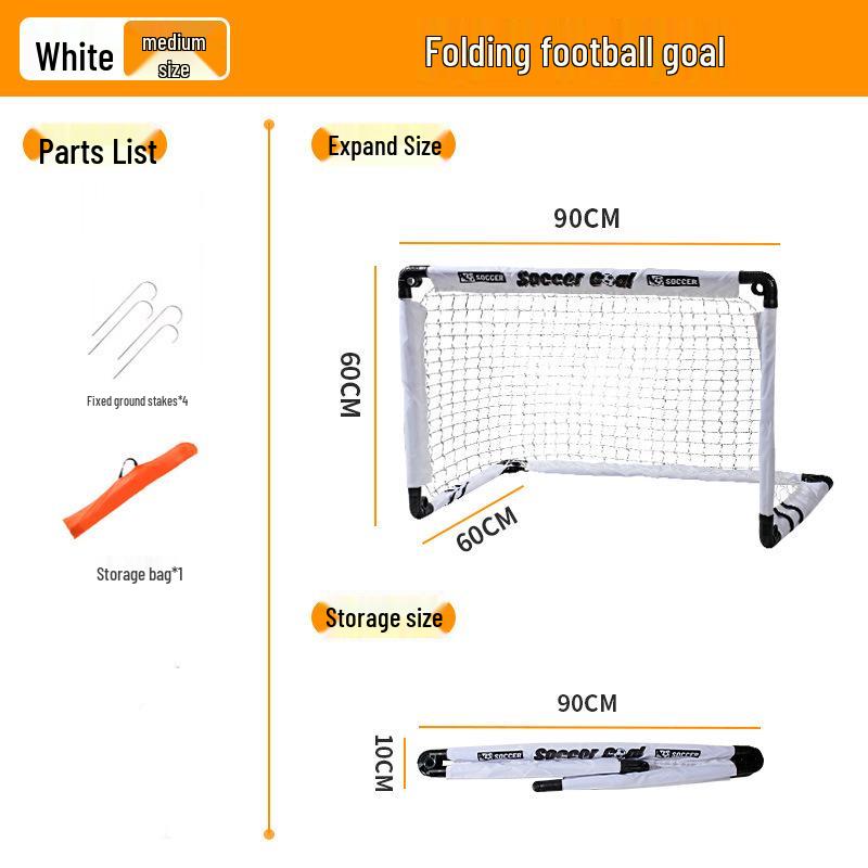 Foldable Kids' Football Goal for Training & Competition - Portable Indoor/Outdoor Parent-Child Frame