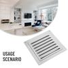1pc 150/200/250/300mm Aluminum Louvered Vent Grille Cover Square Vent Insect Screen Cover Suitable For Covering Wall Ceiling