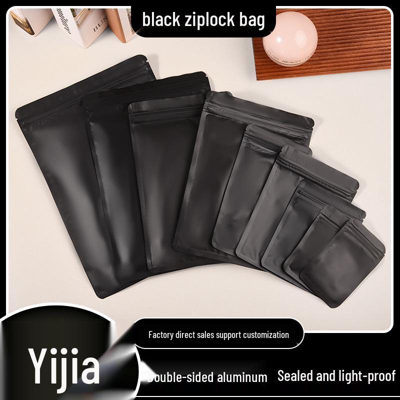 Anti-Oxidation Kleine Schwarze Mattierte Selbstversiegelnde Beutel für Schmuck, Ohrringe, Figuren und Blind Boxen
