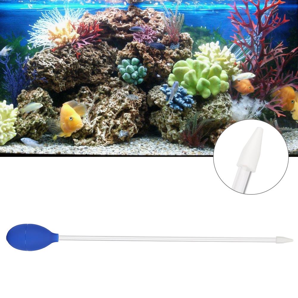 Alimentatore Coralli Acrilico Cambia Acqua Ventosa Pulizia Feci Acquari Tubo Strumento di Alimentazione Corallo Blu
