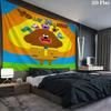 Hey Duggee Custom Name Wall Tapestry Aesthetic Wall Hanging Printed Fabric Blanket Decorative Tapestries for Bedroom Living Room Home Decor