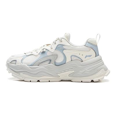 Comfortable Fashion Durable Shock Absorption Low Top Casual Shoes Women Sneaker Off-White Cloud-Blue AGCV474-4