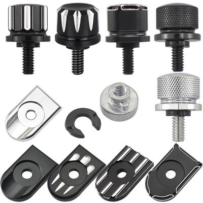 Motorcycle Rear Fender Seat Bolt Screw Nut Tab Kit Mount Knob Cover For Harley Motorbikes Cushion Fixing Accessories