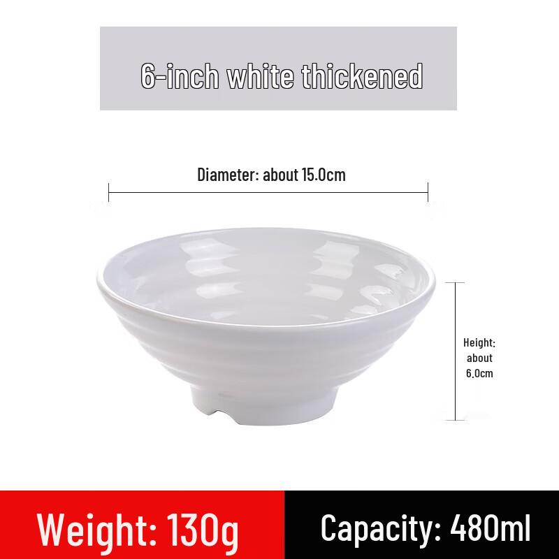 Commercial Melamine Noodle and Soup Bowl