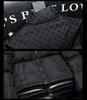Winter 2025 European Men's Trendy Casual Jacquard Stand Collar Down Jacket