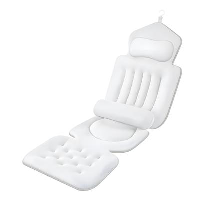 Nonslip Spa Mat Build In Lumbar Support for Back Comfort Easy Installation Fast Drainage Holes and Wide Compatibility