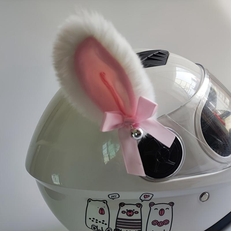 Motociklo šalmo priedai Pūkuotos pliušinės katės ausys, ausys nuimamos, tinka vyrams ir moterims