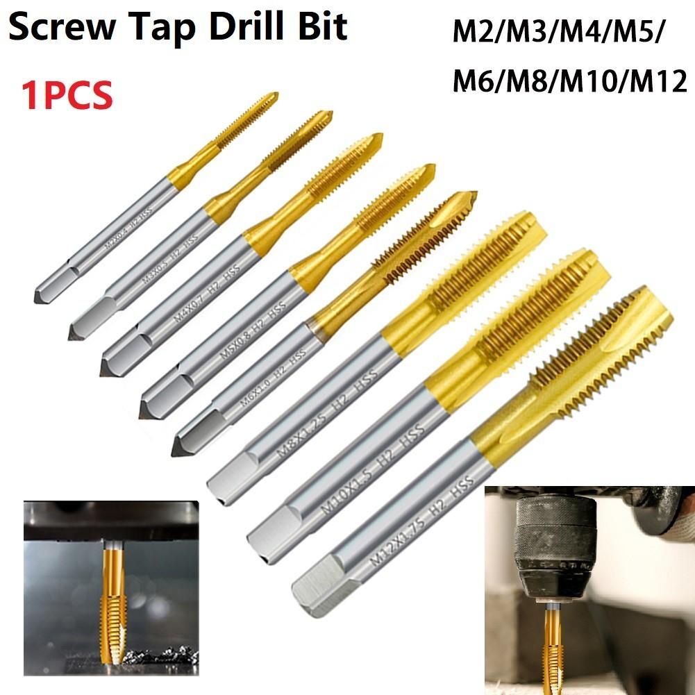 1pc Composite Drill M2-M12 High Hardness Thread Tap Titanium
