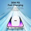 Vention 30W GaN Charger for iPhone 14 13 12 Pro Max USB Type C Charger for iPad Pro Xiaomi Huawei Samsung Fast Phone PD Charger