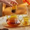 VISIONS Crystal Borosilicate Glass Flower Teapot Set