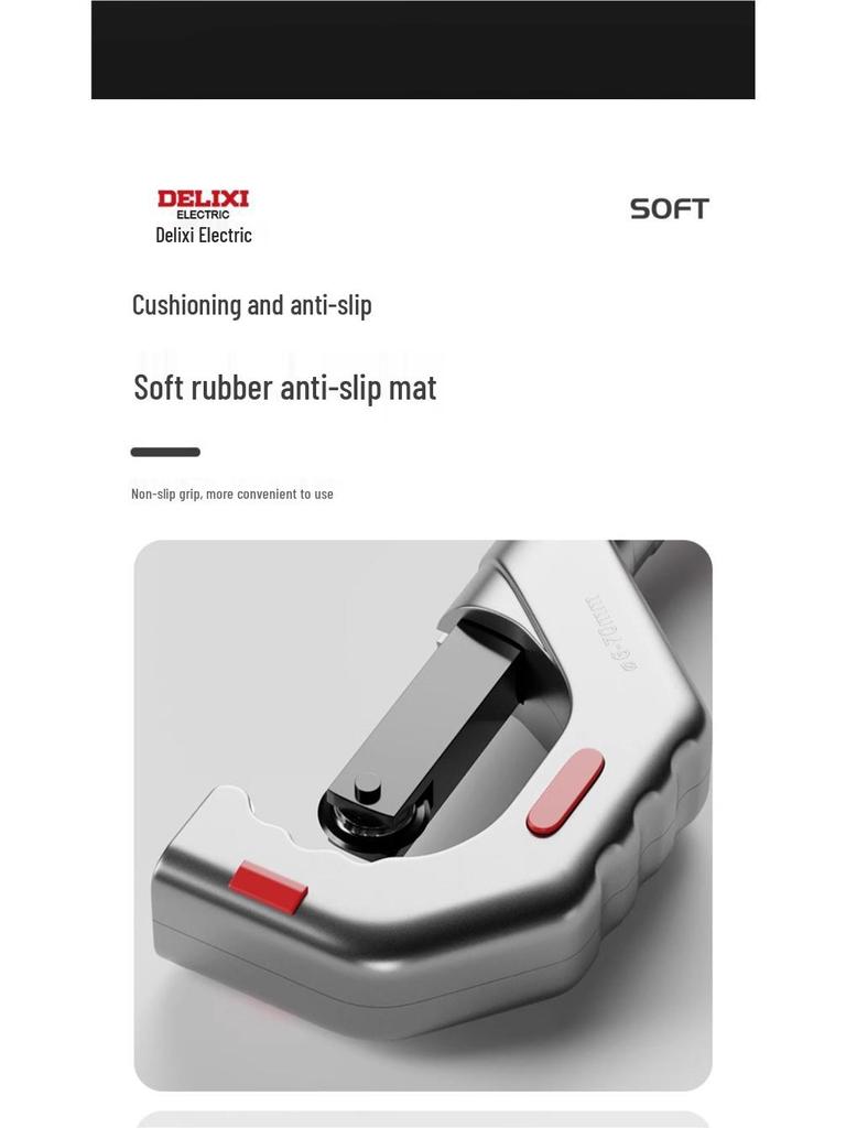 Delixi Manual Pipe Cutter: Quick-Cut for Steel, Copper, and Iron Pipes - Stainless Steel Tool