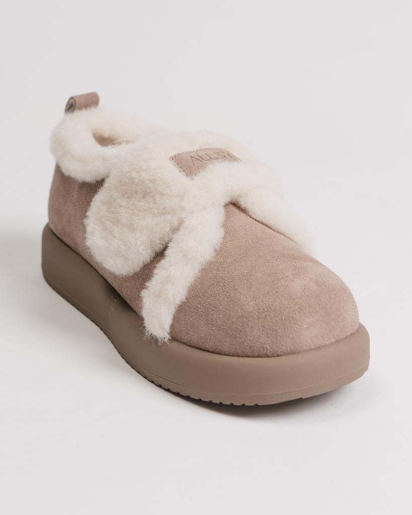 Velcro Boots Allsy 85912 36 Mink Suede Wool